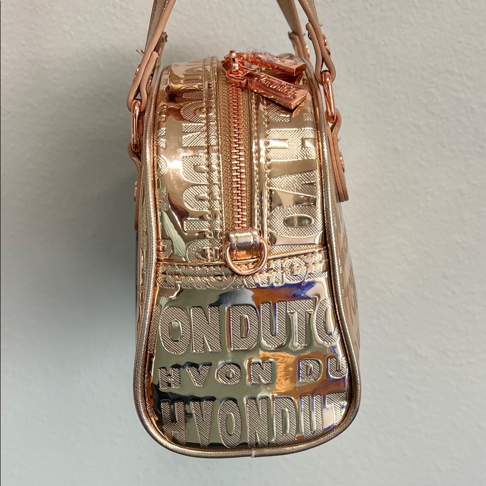 Von Dutch | Rose Metallic Gold Mini Bowling Bag - Picture 12 of 13